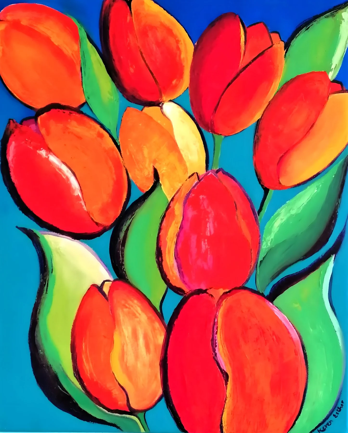 Éclat de tulipes